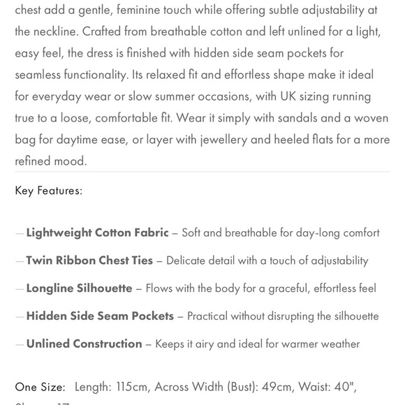 Olive Clothing Faye Ribbon Dress Cotton Gingham Ties UK - Picture 13 of 13